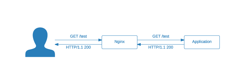 Nginx Maintenance Mode: initial situation application request